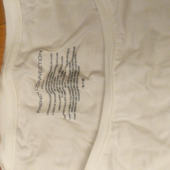 French Connection white tshirt - Picture 2 of 5